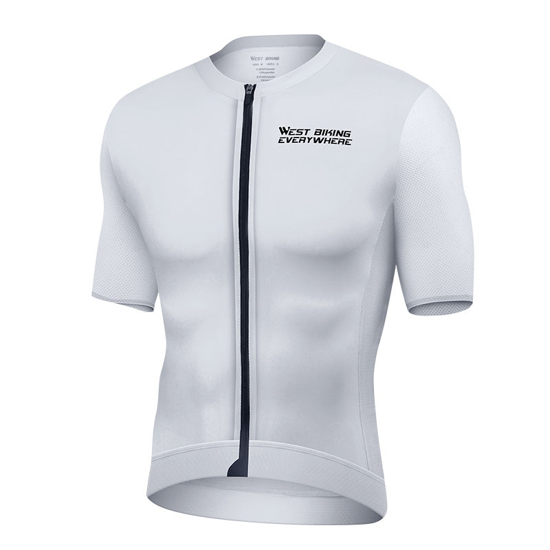 WEST BIKING YP0206170 Short Style Slim Fit Cycling T-Shirt MTB Bike Quick Drying Smooth Zipper Short Sleeve Top WEST BIKING YP0206170 Short Style Slim Fit Cycling T-Shirt MTB Bike Quick Drying Smooth Zipper Short Sleeve Top